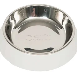 Cat it Plato Acero Inoxidable con Borde Bajo Color Blanco