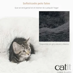 Catit Cama para gatos Fluffy Gris