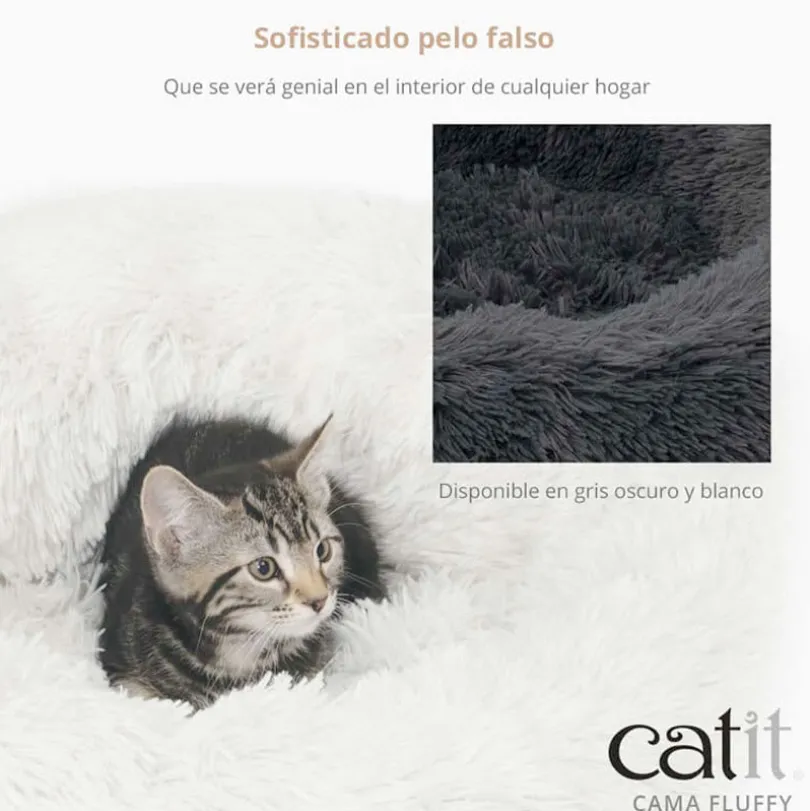 Catit Cama para gatos Fluffy Gris