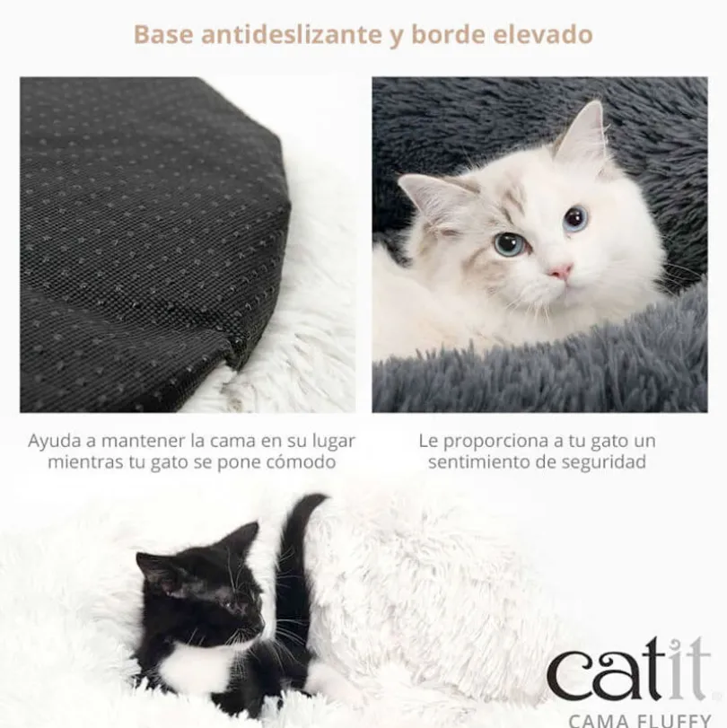 Catit Cama para gatos Fluffy Gris