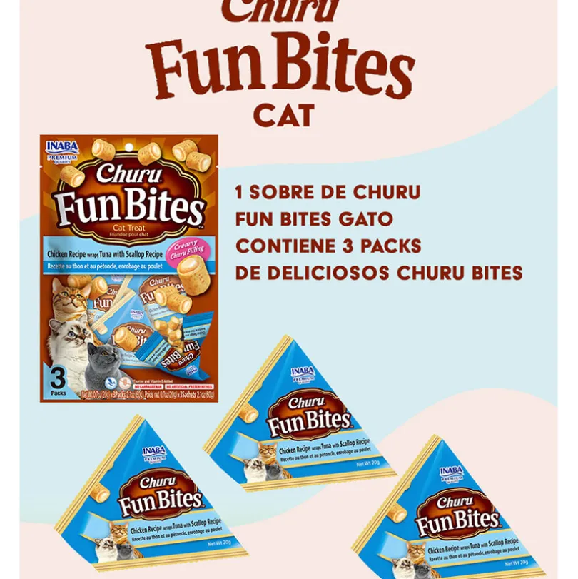 Churu Fun Bites Atún y Ostiones 60gr