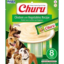 Churu para perros Sobre 8 Tubitos Sabor Pollo y Vegetales