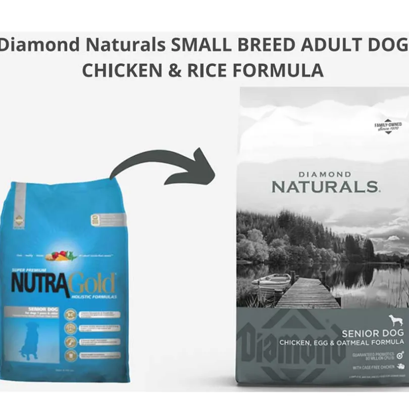 Diamond Naturals Dog Senior Chicken, Egg Oatmeal 15kg