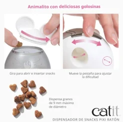 Dispensador De Snack Para Gatos Catit PIXI Ratón