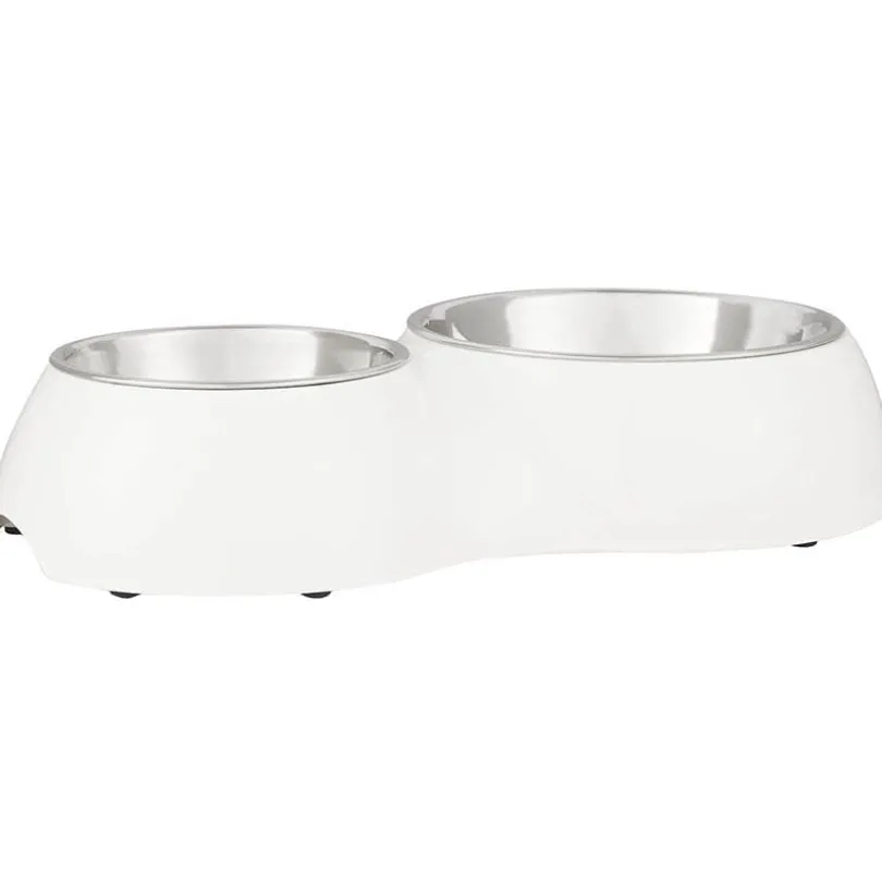 Dog it Style Plato doble blanco 160 y 350ml