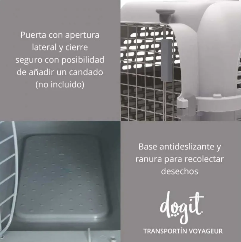 Dog It Voyageur Color Fucsia y Gris Oscuro Small