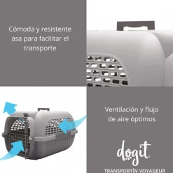 Dogit Transportador Voyageur Medium Color Azul con Gris