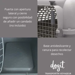 Dogit Transportador Voyageur Small Color Azul con Gris