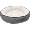 Dreamwell Cama Redonda Gris y Blanco