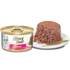 Fancy Feast Mousse Carne 85gr x 8 Unidades (Classic Tender Beef)