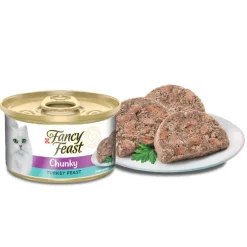 Fancy Feast Terrine con Pavo 85gr x 8 Unidades (Chunky Turkey Feast)