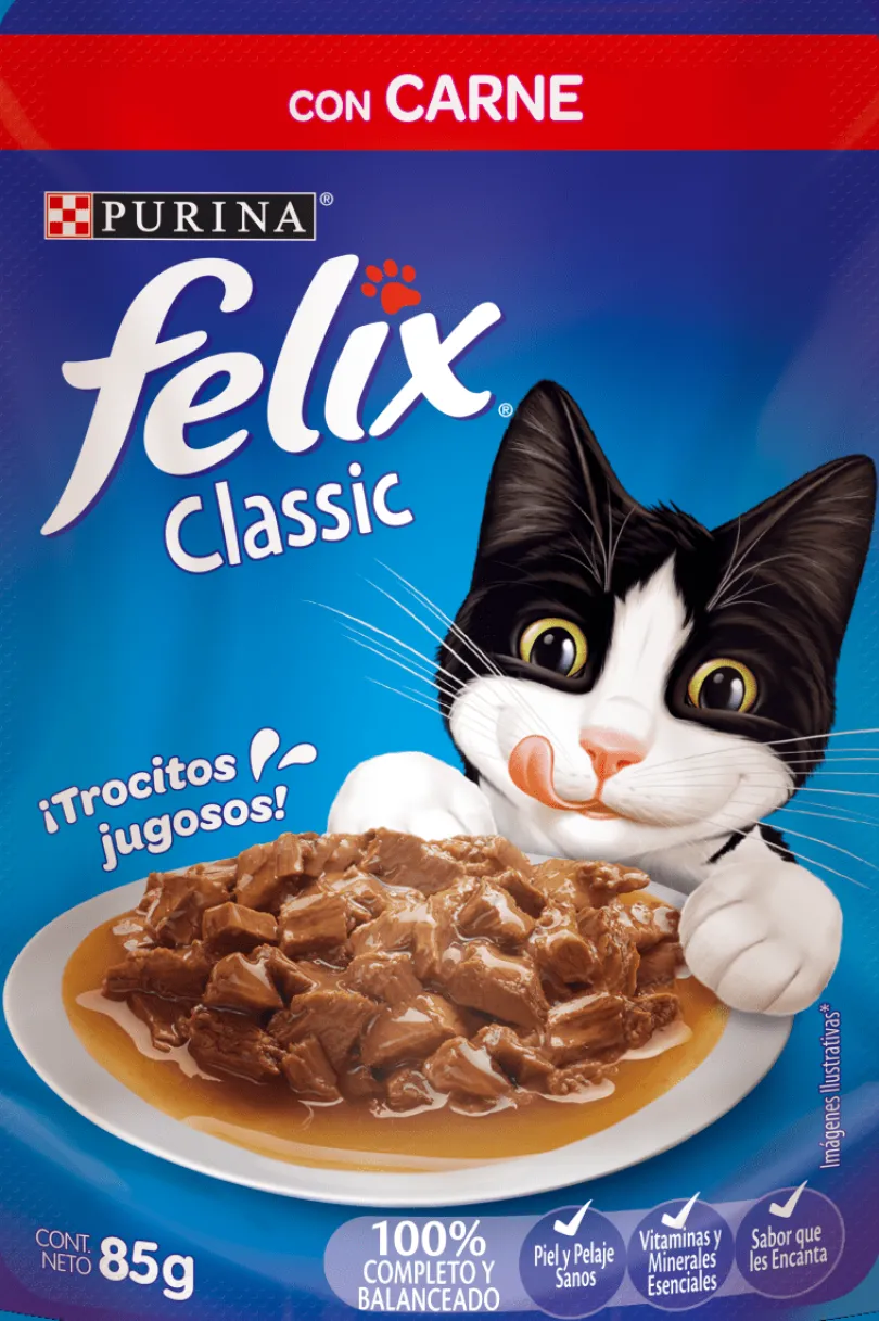 Felix Adultos Carne en Salsa 85gr