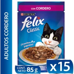 Felix Adultos Cordero en Salsa 85gr Pack 15 Unidades