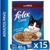 Felix Adultos Pavo en Salsa 85gr Pack 15 Unidades