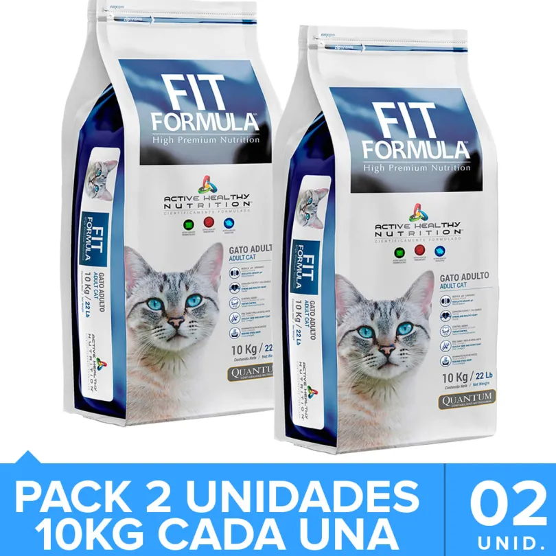 Fit Formula Gato Adulto 10kg X 2 Unidades
