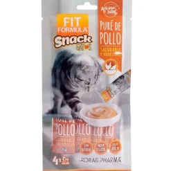 Fit Formula Snack para Gatos Pure de Pollo 60gr Pack 6 Sobres