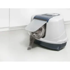 Flip Corner Azul Baño sanitario para gatos