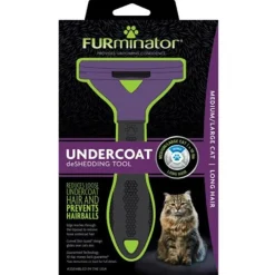 FURminator LONG HAIR deShedding Tools FOR CAT, Medium / Large