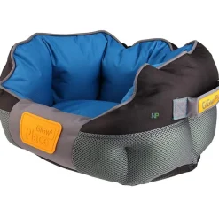Gigwi Place Cama Cuadrada Gris con Azul Large