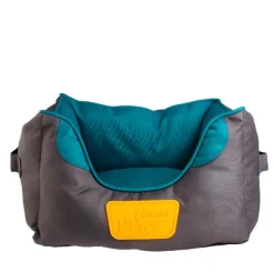 Gigwi Place Cama Cuadrada Gris con Verde Large
