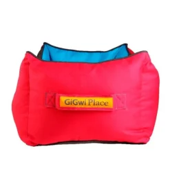GIGWI PLACE CAMA CUADRADA ROJO/AZUL MEDIUM 55x45x23 cm