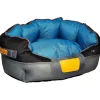 GIGWI PLACE CAMA REDONDA GRIS/AZUL MEDIUM 65x40x20 cm