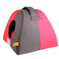 Gigwi Place Casa Cama Iglu Gris y Rosa