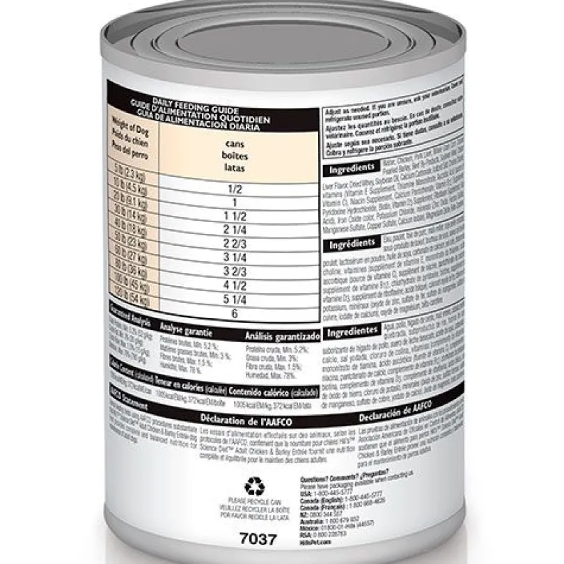 Hills Dog Adulto Pollo y Cebada 370gr