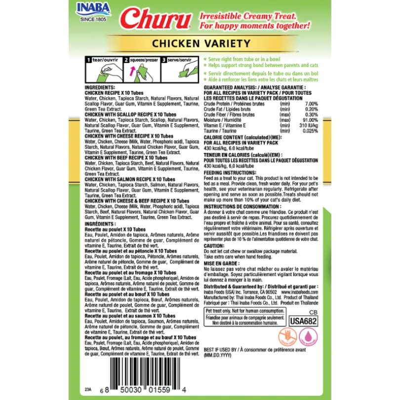Inaba Cat Churu Box Pollo Variedades (60TBS)