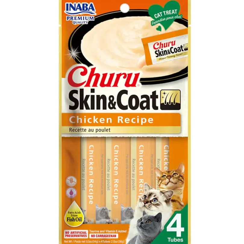 Inaba Churu Cat Skin Coat Pollo 56gr