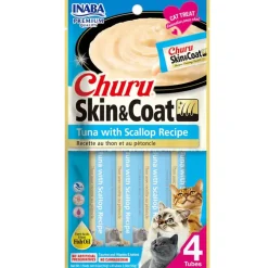 Inaba Churu Cat Skin Coat Atún y Ostiones 56gr