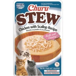 Inaba Churu Cat Stew Chicken Scallop 40gr PACK 6 Unidades