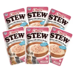 Inaba Churu Cat Stew Chicken Salmon 40 gr PACK 6 Unidades