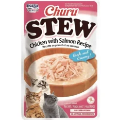 Inaba Churu Cat Stew Chicken Salmon 40 gr PACK 6 Unidades