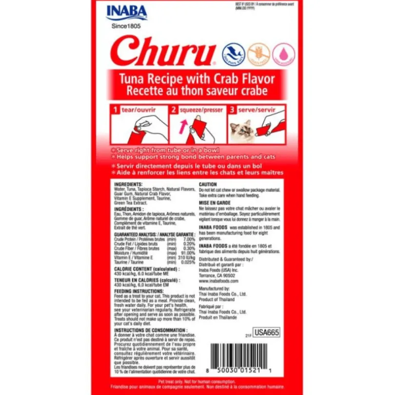 Inaba Ciao Churu Atún Con Cangrejo (56gr)