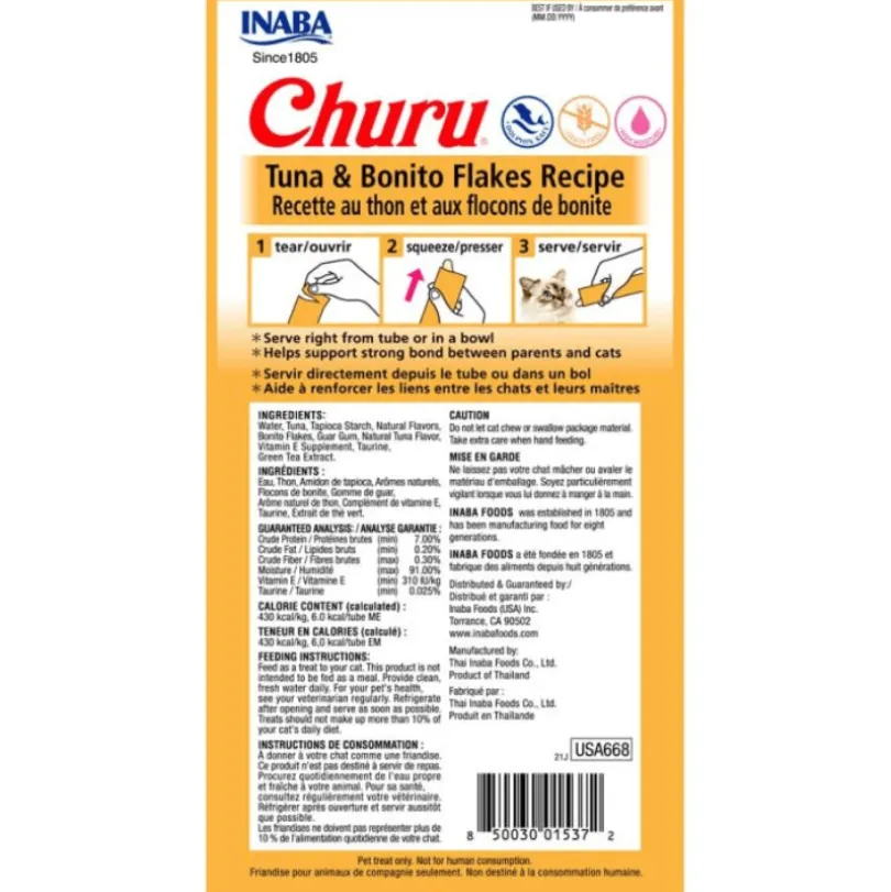Inaba Ciao Churu Atún Con Hojuelas de Bonito (56gr)