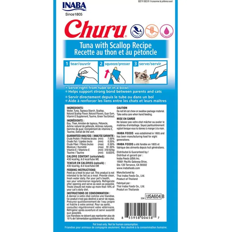 Inaba Ciao Churu Atún y Ostiones (56gr)