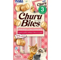 Inaba Ciao Churu Bites de Atún con Salmón envueltos en Wraps de pollo (30gr)