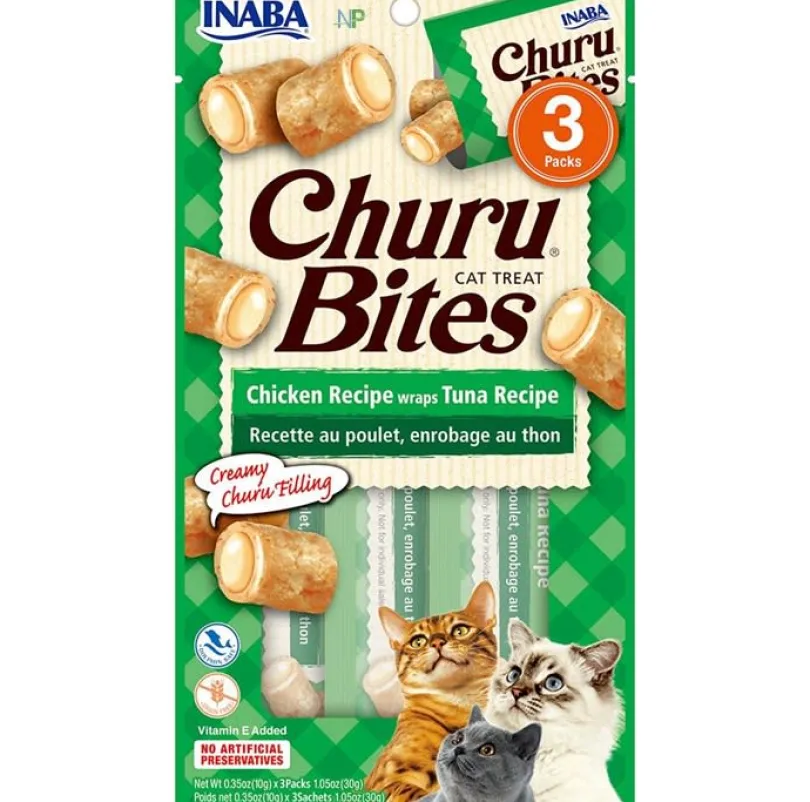 Inaba Ciao Churu Bites de Atún envueltos en Wraps de pollo (30gr)