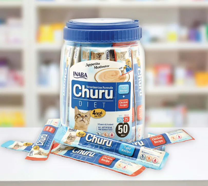 Inaba Ciao Churu frasco Diet Atun y Pollo 50 tubos 700gr