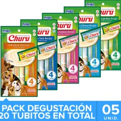 Inaba Ciao Churu para Perros Mix Degustacion con 5 unidades (20 tubitos)