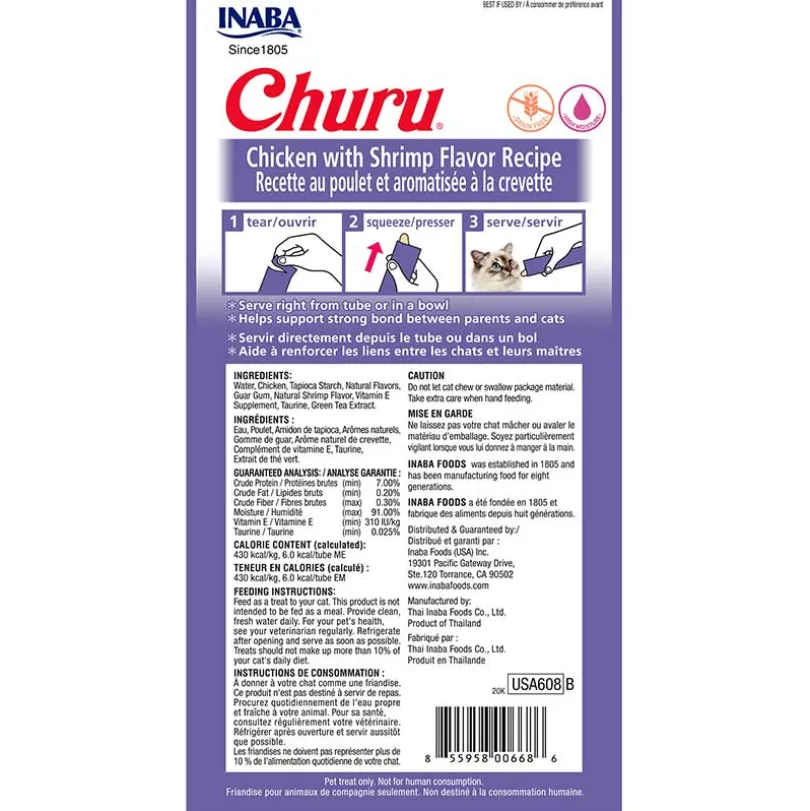 Inaba Ciao Churu Pollo y Camarones (56gr)