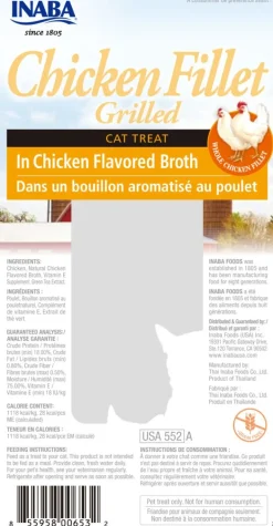 Inaba Ciao Filete Grillado Pollo 25gr