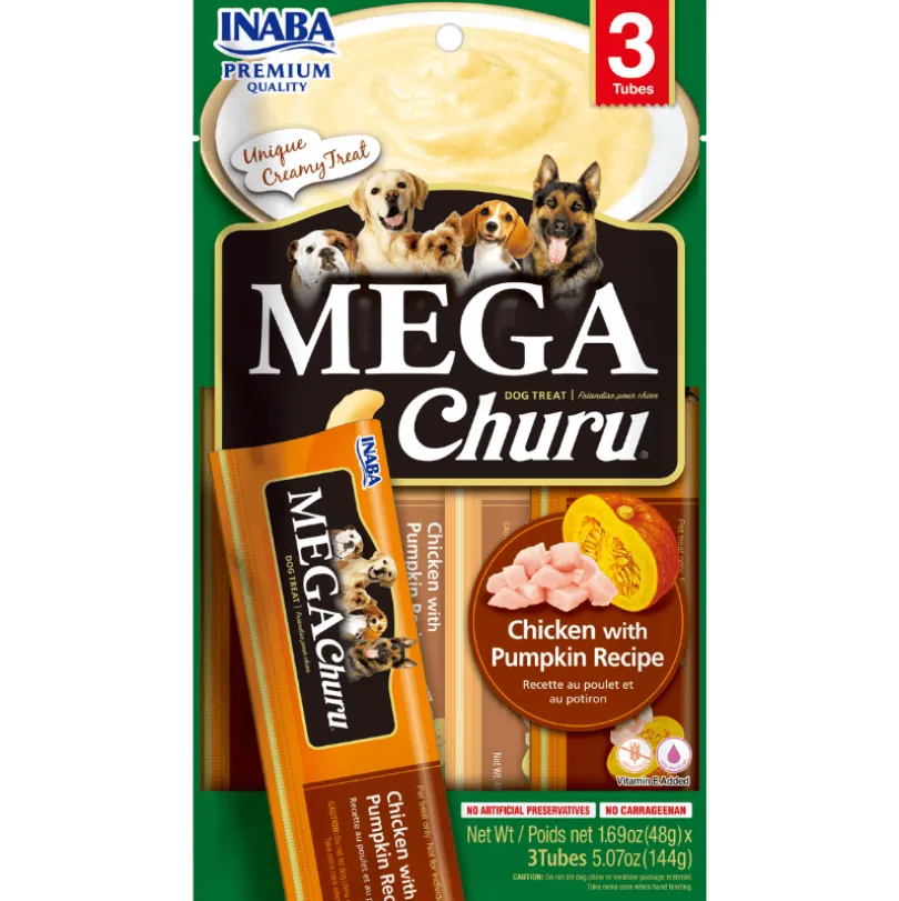 Inaba Mega Churu Pollo/Zapallo Perros (3TBS) 144gr