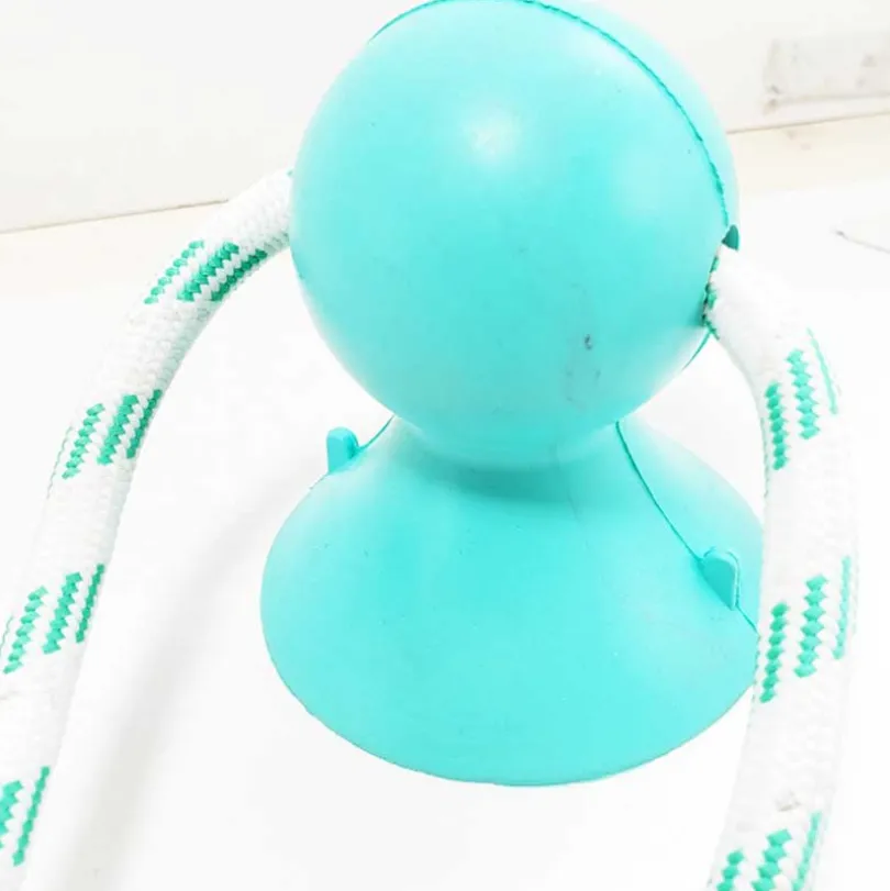 Juguete pelota beisbol dental con ventosa y cuerda