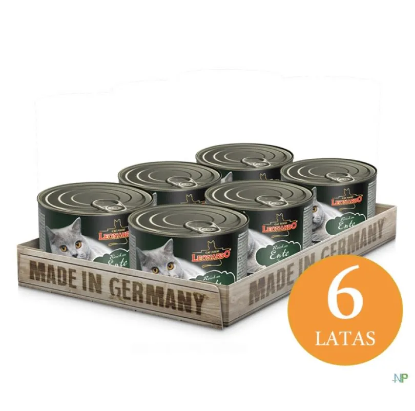 Lata Leonardo Quality Selection Ente (Pato) 200gr x 6 unidades