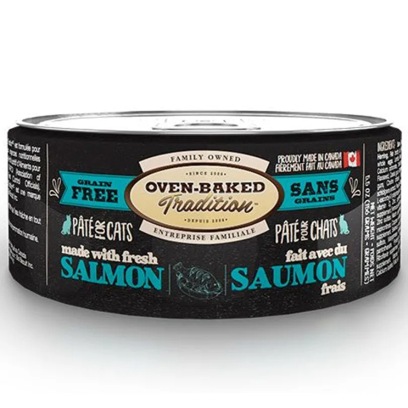 Lata Oven Baked Gato Paté Salmón 156gr