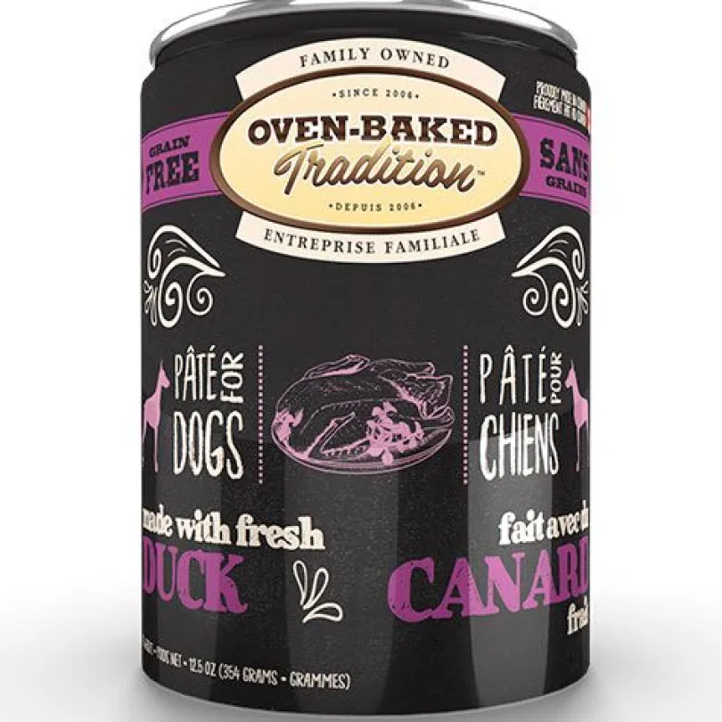 Lata Oven Baked Perro Paté Pato 354gr