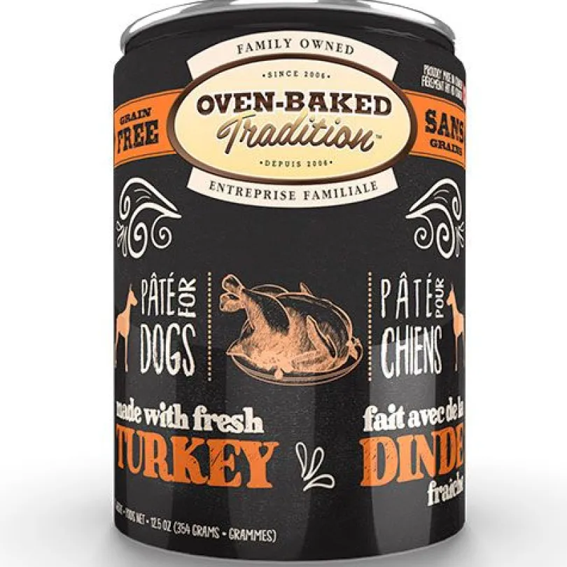 Lata Oven Baked Perro Paté Pavo 354gr