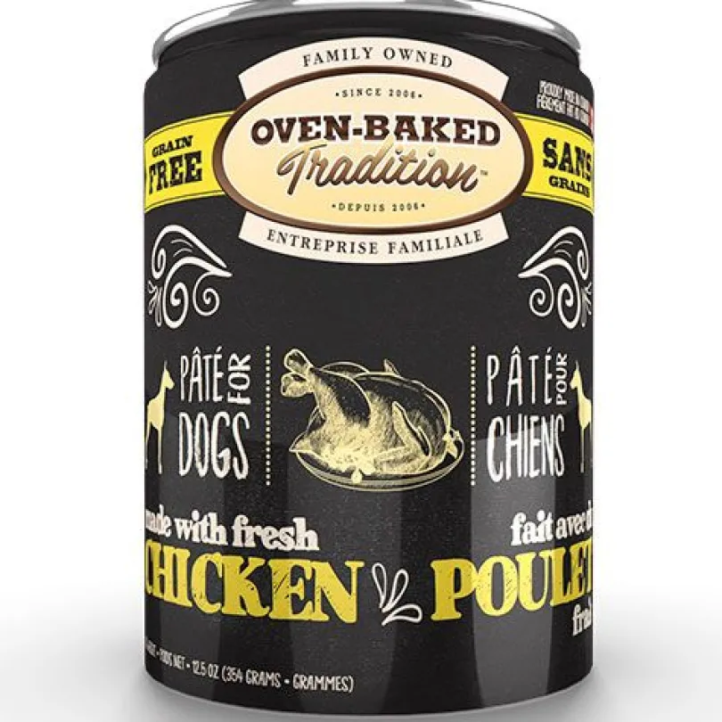 Lata Oven Baked Perro Paté Pollo 354gr